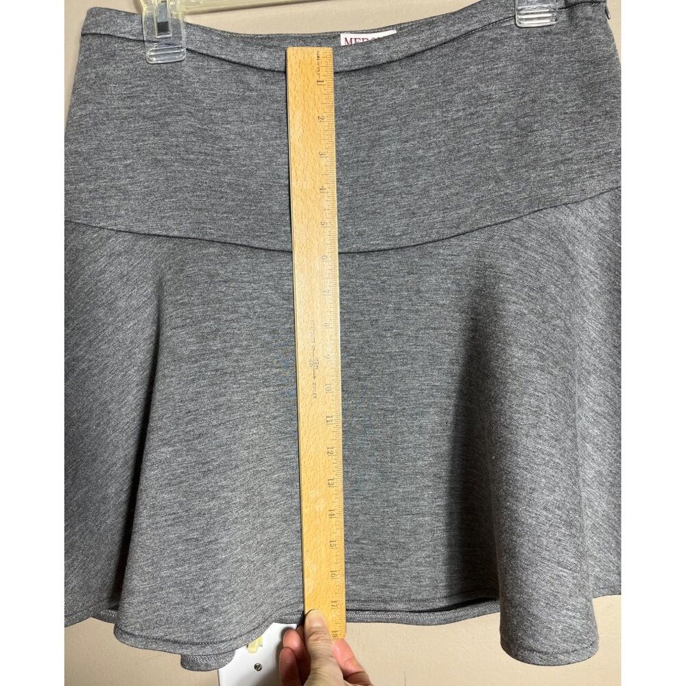 Merona Mini Skirt Gray Y2K Skater Drop Waist Sportswear Casual Athletic Womens 8 - Picture 6 of 9